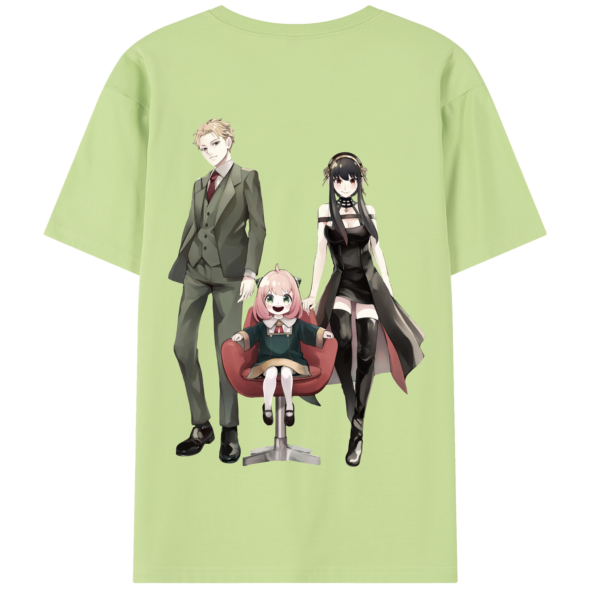 （画像用） SPY×FAMILY间谍家家酒 綿100％半袖Tシャツ（背面プリント）